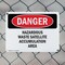 Signmission Hazardous Waste Satellite Accumulation Area Danger Sign, Plastic, 10in W x 7in L, 2PK OS-2PACK-DS-P-710-L-2286 - alternate 7